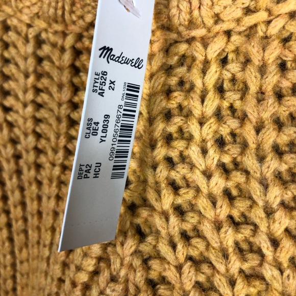MADEWELL Everett Rib Play Pullover Sweater NWT 2X - Picture 5 of 7